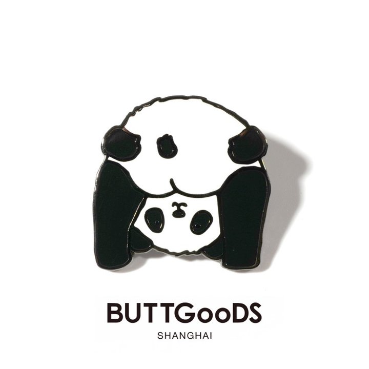 BUTTGooDS撅屁股小熊猫胸针